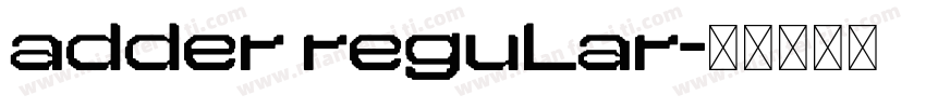 adder regular字体转换